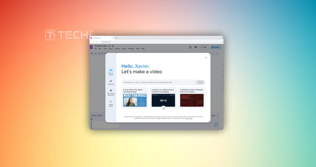 Google Makes It Easier To Edit Drive Videos With A New Vids Shortcut Button