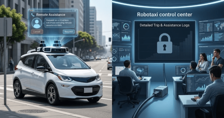 Robotaxi Firms Withhold Remote Assistance Data